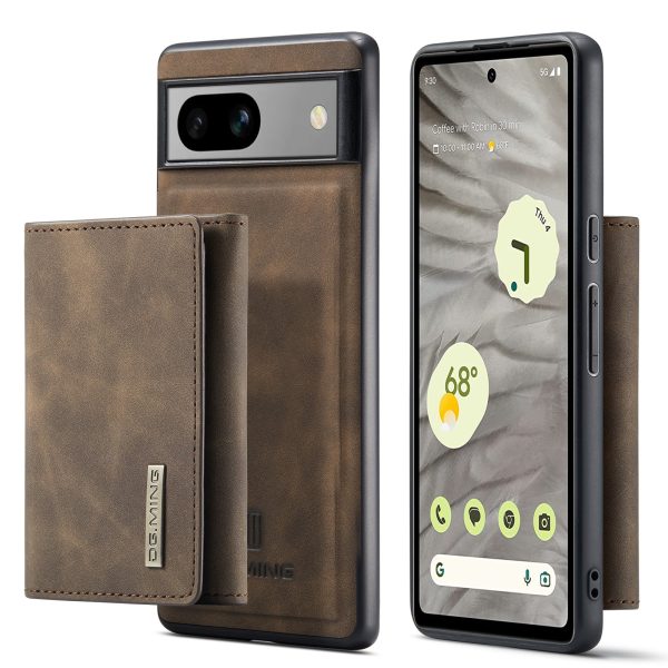 DG.MING M1 Series For Google Pixel 7a Detachable Magnetic Wallet Kickstand Phone Case PC+TPU+PU Leather Back Cover Cheap