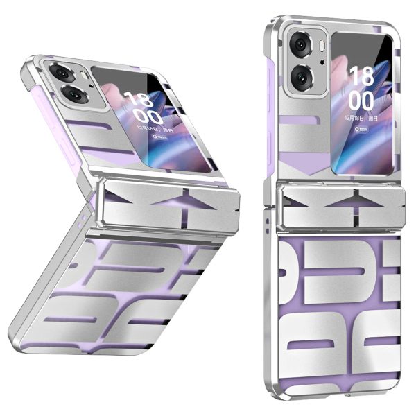 For Oppo Find N2 Flip 5G Shockproof Phone Case Electroplating Hard PC Phone Cover Online now