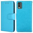 For Nokia C32 Textured PU Leather Phone Shockproof Case Wallet Stand Mobile Cover Cheap