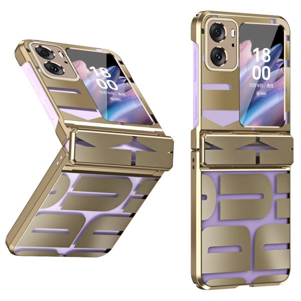 For Oppo Find N2 Flip 5G Shockproof Phone Case Electroplating Hard PC Phone Cover Online now