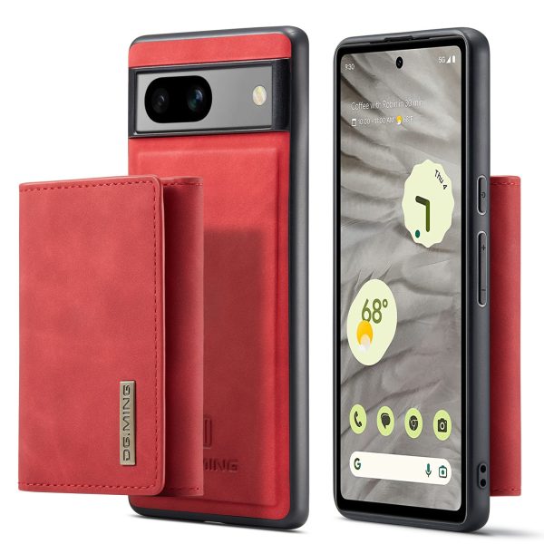 DG.MING M1 Series For Google Pixel 7a Detachable Magnetic Wallet Kickstand Phone Case PC+TPU+PU Leather Back Cover Cheap