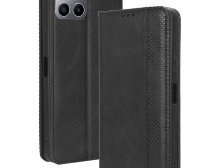 Flip Folio Phone Case for Boost Mobile Celero 5G+ Retro PU Leather Cover Stand Wallet Shell For Cheap