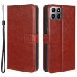 PU Leather Flip Cover for Boost Mobile Celero 5G+ Wallet Case Crazy Horse Texture Stand Anti-fall Phone Shell Cheap